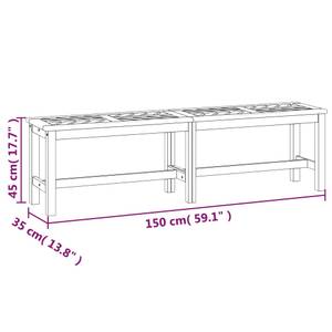 Banc de jardin 3028126 Largeur : 150 cm