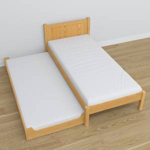 Einzelbett N02 mit Matratzenschublade Braun - 100 x 180 cm