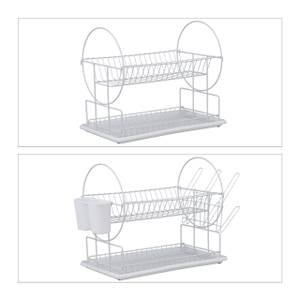 Abtropfgestell 2 Ebenen Weiß