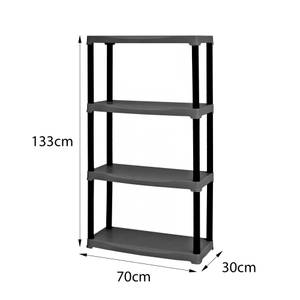 Gartenschrank Ostenda Schwarz - Breite: 70 cm