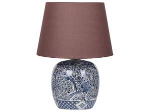 Lampe de table NEIRA Bleu - Marron - Blanc - Porcelaine - 35 x 46 x 35 cm