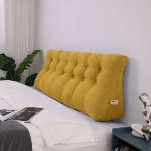 Oreiller cunéiforme ergonomique Jaune - Largeur : 160 cm