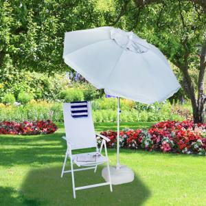 Parasol 200 x 200 cm inclinable jardin Gris