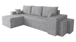 Ecksofa Kansas Cord Grau