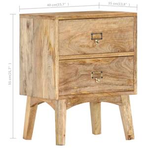 Nachttisch 286464 Braun - Massivholz - Holzart/Dekor - 35 x 55 x 40 cm