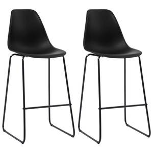 Barhocker 2er Set D2724 Schwarz - Metall - 113 x 46 x 57 cm