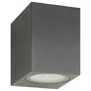 Wandleuchte A-414123 Grau - Glas - Metall - 7 x 8 x 9 cm