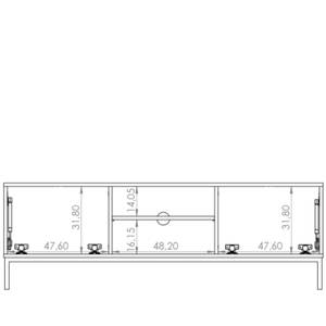 TV-Lowboard RUFES Dunkelblau