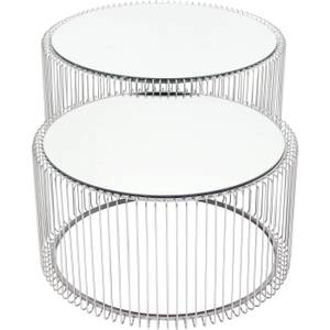 Tables basses Wire (lot de 2) Argenté