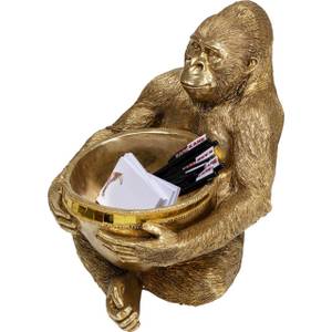 Figurine décorative Holding Bowl  41cm Doré - Matière plastique - 34 x 41 x 33 cm