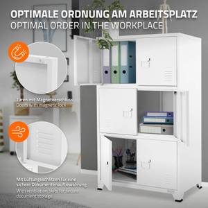 Aktenschrank abschließbar Weiß