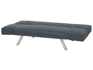 3-Sitzer Sofa BRISTOL Blau - Dunkelgrau - Silber