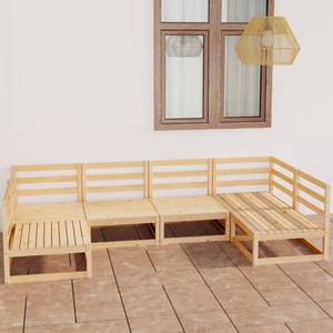 Garten-Lounge-Set (6-teilig) 3009747-1 Braun - Holz