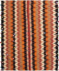 Teppich Jajim CCXXI Orange - Textil - 131 x 1 x 161 cm