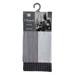 Torchon Auberge Gris - Textile - 50 x 70 x 70 cm