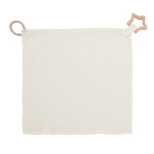 Kuscheltuch Musselin Stern Geschenkbox Weiß - Textil - 30 x 1 x 30 cm