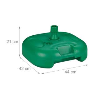 Support à parasol vert en plastique Vert - Matière plastique - 44 x 21 x 42 cm