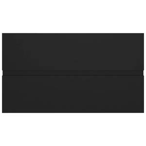 Waschbeckenunterschrank  3007833-3 Schwarz - Breite: 80 cm