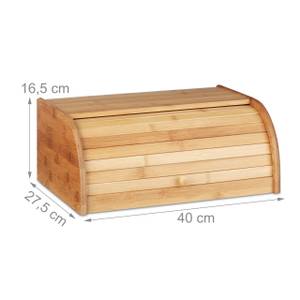 Brotkasten Bambus Braun - Bambus - Holzwerkstoff - 40 x 17 x 28 cm