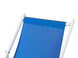 Chaise longue LOCRI II Bleu - Blanc