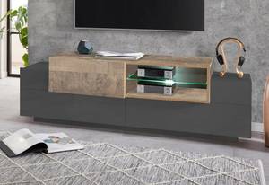 Meuble TV Dlodrin Gris - Bois manufacturé - 160 x 51 x 45 cm