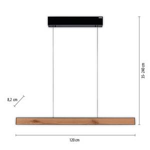 Pendellampe PURE elektrisch ausfahrbar Braun - Metall - 120 x 240 x 120 cm