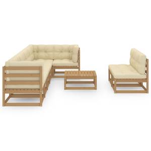 Gartenmöbel-Set (9-teilig) 3009796-2 Massivholz - Holzart/Dekor - 70 x 30 x 70 cm