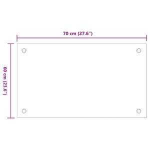 Küchenrückwand 298279 (2er Set) Schwarz - 60 x 70 cm