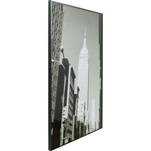 Affiche encadrée Empire State Building Noir - Papier - 100 x 150 x 4 cm