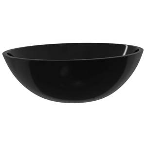 Waschbecken DE351 Schwarz - Glas - 37 x 14 x 50 cm