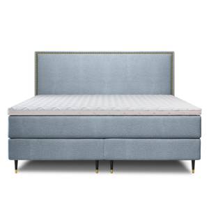 Boxspringbett BLISSFUL Blaugrau - Breite: 160 cm