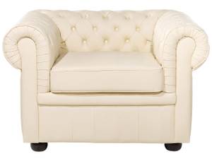 Chesterfield Sofa CHESTERFIELD 2-tlg Beige - Braun - Creme - 195 x 70 x 90 cm