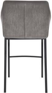 Tabouret de bar Damaso Lot de 2 Noir