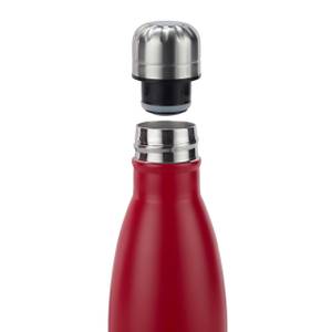 Gourde inox bouteille eau rouge lot de 9 Noir - Rouge - Argenté