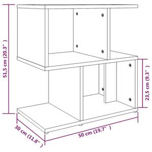 Table de chevet (lot de 2) 3007998_2 Marron foncé