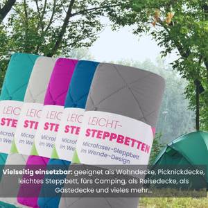 Bettdecke Sommer Steppbett ✓OEKO-TEX Violett - 135 x 200 cm