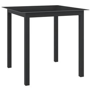 Table de jardin Noir - Métal - 80 x 74 x 80 cm