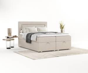 Premium Boxspringbett Lontano Beige - Breite: 142 cm