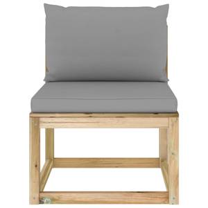 Garten-Mittelsofa 3009699-3 Grau - Holzwerkstoff - Holzart/Dekor - 60 x 70 x 64 cm