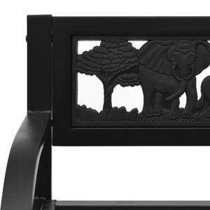 Banc de jardin 317773 Noir - Métal - 86 x 53 x 86 cm