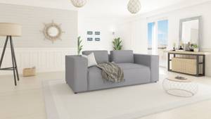 Sofa 2 Sitzer Orion Grau - Massivholz - Textil - Holz teilmassiv - 196 x 64 x 92 cm