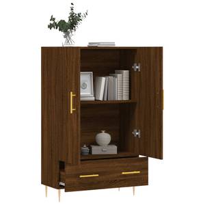 Highboard DE6981 Eiche Schwarzbraun Dekor