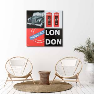 London kaufen Collage Leinwandbilder Red | home24