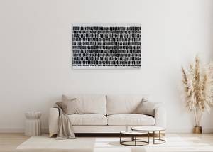 Acrylbild handgemalt A Thousand Guises Schwarz - Weiß - Massivholz - Textil - 120 x 80 x 4 cm