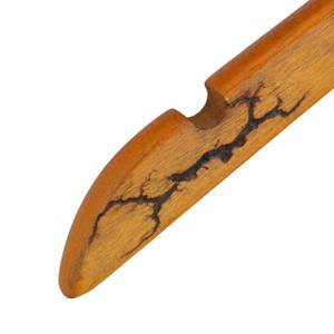 12 cintres en bois Noir - Marron - Bois manufacturé - Métal - 45 x 24 x 2 cm