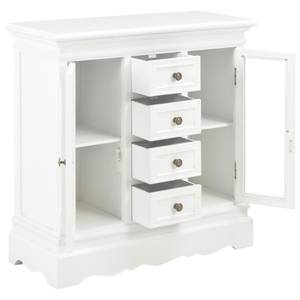 Buffet 280027 Blanc - Bois manufacturé - Bois massif - Bois/Imitation - 70 x 70 x 70 cm