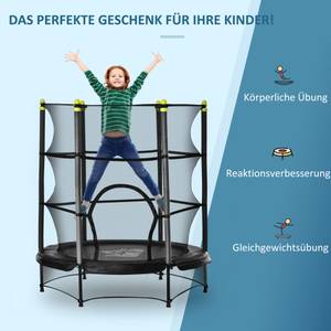 Trampolin 342-008V01BK Esche Schwarz Dekor