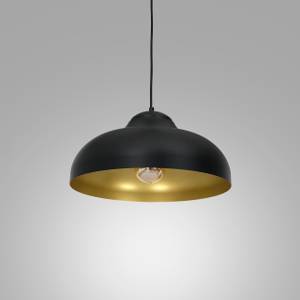 Lampe à suspension MIRA Noir - Doré - Métal - 40 x 130 x 40 cm