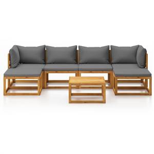 Garten-Lounge-Set (7-teilig) 3009697-10 Dunkelgrau