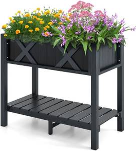 Blumenbeet SF6334TE Schwarz - Kunststoff - 45 x 73 x 86 cm